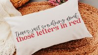 red letter Bible verse lumbar throw pillows for couch religious decorative pillows for sofa, best gifts for her, Christian decor for bedroom