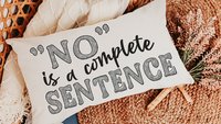 no is a complete sentence funny kitchen towels for women, strong women gifts, sarcastic kitchen hand towels for bathroom, female empowerment