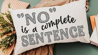 no is a complete sentence funny kitchen towels for women, strong women gifts, sarcastic kitchen hand towels for bathroom, female empowerment