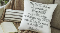 hope anchors the soul Bible verse throw pillows for bed, may the God of hope Romans 15 13 scripture pillow covers 18 x 18, his and hers gift