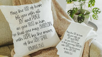 hope anchors the soul Bible verse throw pillows for bed, may the God of hope Romans 15 13 scripture pillow covers 18 x 18, his and hers gift