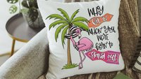 born to stand out flamingo kitchen towel for every season, inspirational hand towels for bathroom beach Christmas gifts for beach lovers
