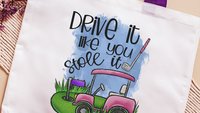 drive it like you stole it golf cart tote bag for women, funny golf gifts for her, golf mom Mothers Day gifts for golfers, lady golfer gifts