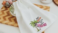 born to stand out flamingo kitchen towel for every season, inspirational hand towels for bathroom beach Christmas gifts for beach lovers