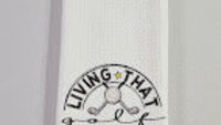 golf life golf towels for Dad, father in law fathers day gift for step dad, funny golf gifts for men, vacation home decor, golfer gifts for