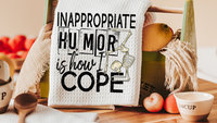 inappropriate kitchen towels funny kitchen decor, dark humor gag gifts for men, sassy kitchen dish towels, sarcastic gifts for friends, best