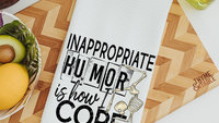 inappropriate kitchen towels funny kitchen decor, dark humor gag gifts for men, sassy kitchen dish towels, sarcastic gifts for friends, best