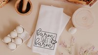 farm sweet farm kitchen towels, farmhouse ish funny kitchen decor, urban farmgirl trad mom gifts for Mothers day gifts for gardeners, fresh