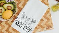 farm sweet farm kitchen towels, farmhouse ish funny kitchen decor, urban farmgirl trad mom gifts for Mothers day gifts for gardeners, fresh