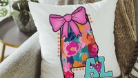 Kansas throw pillows for couch trendy dorm decor for college girls, pink coquette bow kitchen towels for gifts, first apartment gift set for