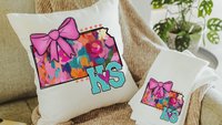 Kansas throw pillows for couch trendy dorm decor for college girls, pink coquette bow kitchen towels for gifts, first apartment gift set for