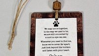 personalized in memory of dog ornament memorial gift for dog lover, sympathy gifts for loss of dog ornament wood, grief gift dog remembrance