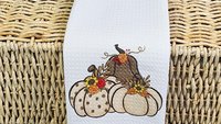 cream pumpkin kitchen towels fall kitchen decor, Thanksgiving hostess gifts for women, sunflower pumpkin hand towels for bathroom, brown