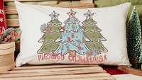 boho Christmas lumbar pillows for couch, moss green Christmas ornaments for 2026, Merry Christmas kitchen towels for new home, terracotta