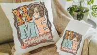 home throw pillow for couch, autumn leaves sunflower kitchen towels for fall turkey decor, Thanksgiving hostess gifts for women, new home