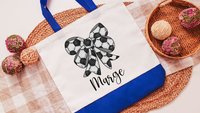 personalized soccer tote bag with name, 2026 high school graduation gifts for girls, 2026 senior night soccer gifts for teen girls, end of