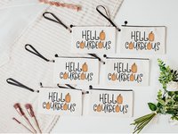 hello gourdgeous makeup bag, stocking stuffers for teenage girls, Christmas gift for daughter, cosmetic bag for purse, lash tech gifts, best