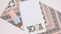 ashtanga yoga towel for hot yoga, cute yoga gifts for her, yogi girl yoga sweat towel with grommet, vinyasa yoga teacher gifts for women