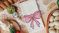 pink and orange coastal coquette kitchen towels for summer hand towels for bathroom, beach house gifts, cute flamingo gift for her, vacation