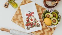 summer kitchen towel for Mom, strawberry kitchen accessories, cottage kitchen decor, farmhouse hand towels for bathroom, guest