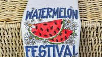 watermelon festival watermelon kitchen towels for summer hand towels for bathroom, fruit kitchen decor, Florida watermelon Florida gifts for