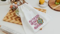 the Lord will guide you Isaiah 58:11 scripture kitchen towels, faith gifts for home, Bible verse Christian gifts for women sisters in Christ