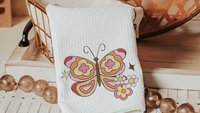 the Lord is my strength scripture kitchen towels, Christian kitchen decor, Psalm 118:14 Bible verse gifts for girlfriend, butterfly gifts