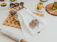 Muted Floral Bouquet Kitchen Towel