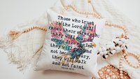 they will soar on wings like eagles scripture throw pillows for couch, Isaiah 40:31 Bible verse gifts for men, Christian patriotic decor for