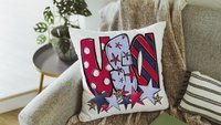 stars and stripes pillow covers decorative pillows for couch, leopard print USA decor, patriotic gifts for women, 4th of July throw pillow