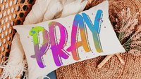 pray pillow for chair, neon decor, trendy decorative throw pillows best sellers, bright Christian lumbar pillow for bed, prayer warrior gift