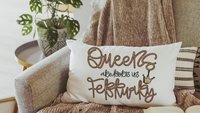 queens are born in February lumbar pillow for women, February birthday gifts for best friend, college dorm accessories for girls, fun throw