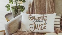 queens are born in June fun throw pillows for bedroom, June birthday gifts for her, birthday queen lumbar pillow cover 12x20, bestie gifts