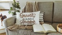 queens are born in September lumbar pillow for girls, September birthday gifts for her, college dorm pillows, fun throw pillows for bed