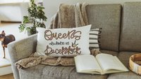 queens are born in December fun throw pillows for bed, cute lumbar pillow for living room, December birthday gifts for women, Sagittarius