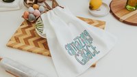 amazing grace watercolor kitchen towels, Christian gifts for daughter, faith based housewarming gifts for best friends, powder room decor