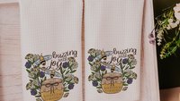 Psalm 118 this is the day Bible verse kitchen towels, Christian gifts for women sisters in Christ, honey bee kitchen decor, bumble bee gifts