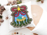 baby Jesus in the manger nativity throw pillows for couch religious Christmas gifts for godmother, holiday hosting decor home decor gift
