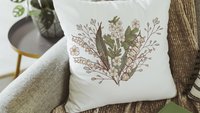 lily of the valley throw pillows for couch floral kitchen towels for Spring, best gifts for her, May birthday gifts for mom, white hawthorn