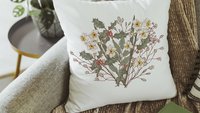 narcissus flower throw pillows for women, minimalist hand towels for besties, December birth flower gift for her birthday gifts for Mom
