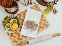Muted Floral Bouquet Kitchen Towel