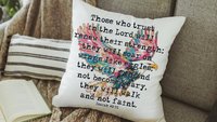 they will soar on wings like eagles scripture throw pillows for couch, Isaiah 40:31 Bible verse gifts for men, Christian patriotic decor for