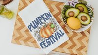 pumpkin festival fall kitchen towel for mom, gardening gifts for women, pumpkin kitchen decor, pumpkin patch autumn hand towels for bathroom
