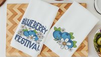 blueberry festival blueberry kitchen towel for summer hand towels for bathroom, Maine blueberries fruit kitchen decor, Florida blueberry