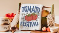 tomato festival tomato kitchen towels for mom, gardening gifts for women, tomato girl summer kitchen decor, cute hand towels guest bath