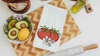 tomato festival tomato kitchen towels for mom, gardening gifts for women, tomato girl summer kitchen decor, cute hand towels guest bath
