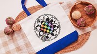 all oopsies no daisies rainbow checkered tote bag for school, funny nurse gifts for women, back to school gifts for teachers, whimsical tote