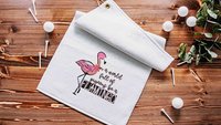 be a flamingo inspirational golf towels with grommet, cute golf bag accessories for women, funny golf gifts for ladies, flamingo gifts for