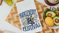berry kitchen towel for summer, fruit kitchen decor, huckleberry gift set, huckleberry decor, cottagecore hand towel, bilberry blueberries