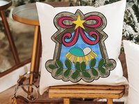 baby Jesus in the manger nativity throw pillows for couch religious Christmas gifts for godmother, holiday hosting decor home decor gift
